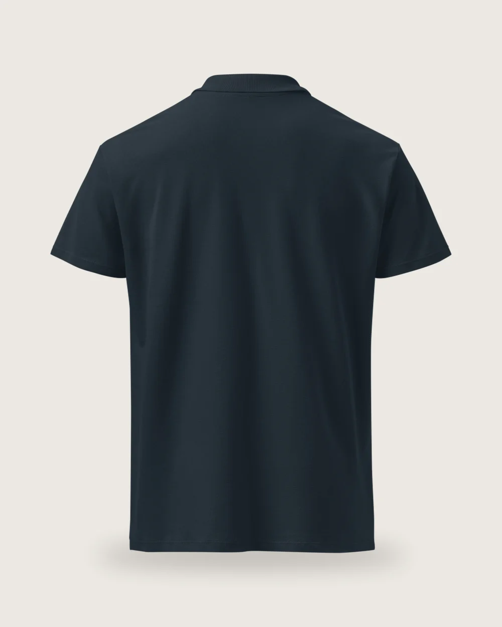 The Oak Polo in navy, back